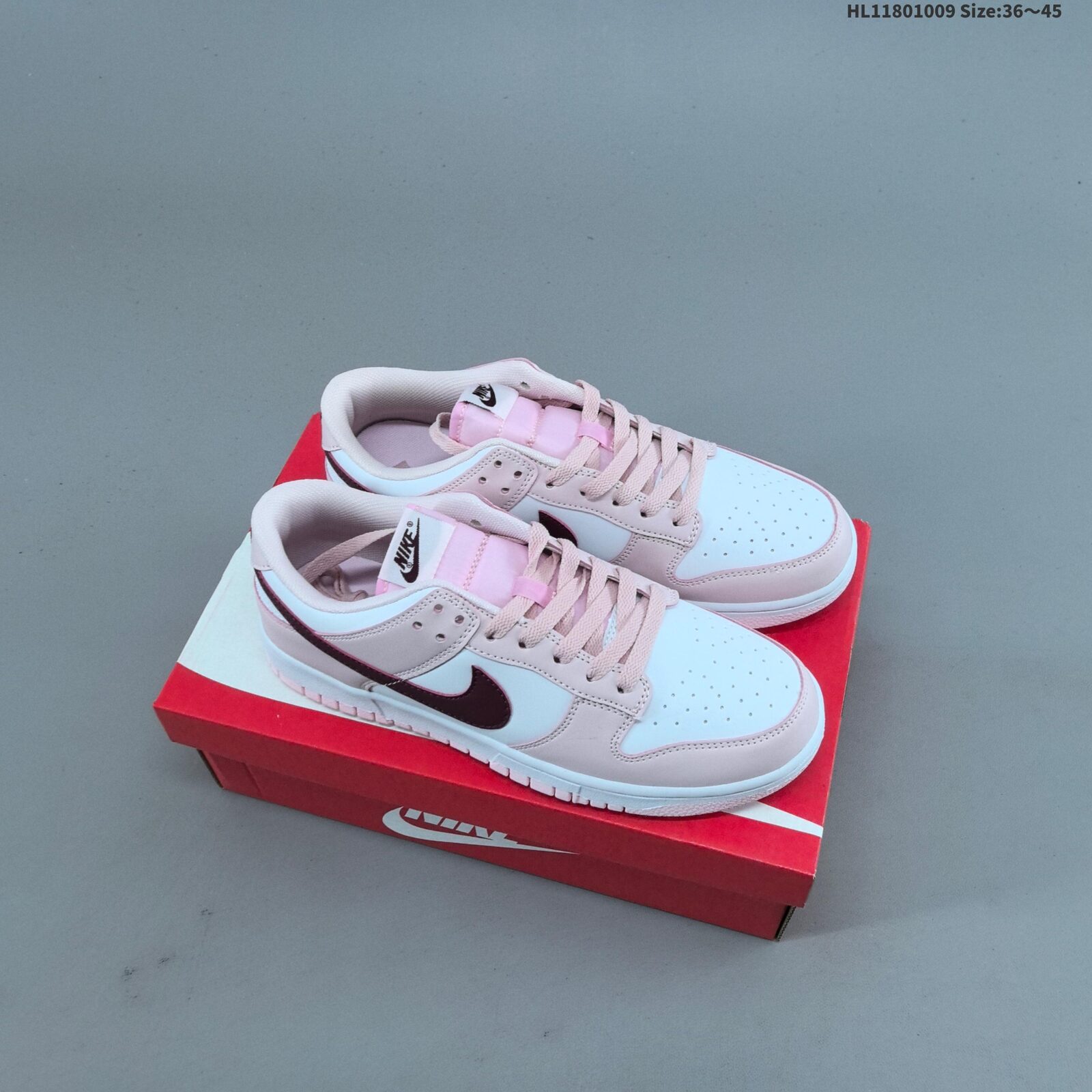 Nike Dunk SB Low, silver and pink, low-top sneakers