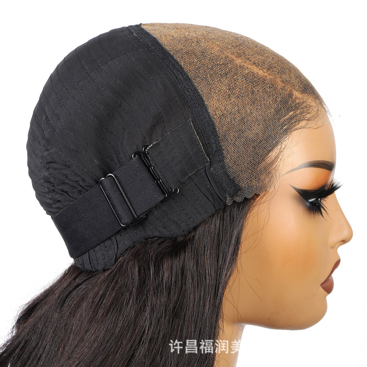 6X7 Bouncy Curly Human Hair Glueless Lace Wig