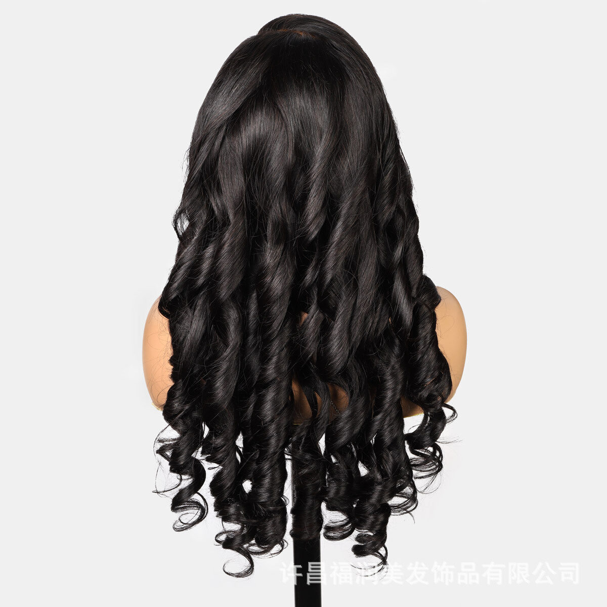 6X7 Bouncy Curly Human Hair Glueless Lace Wig