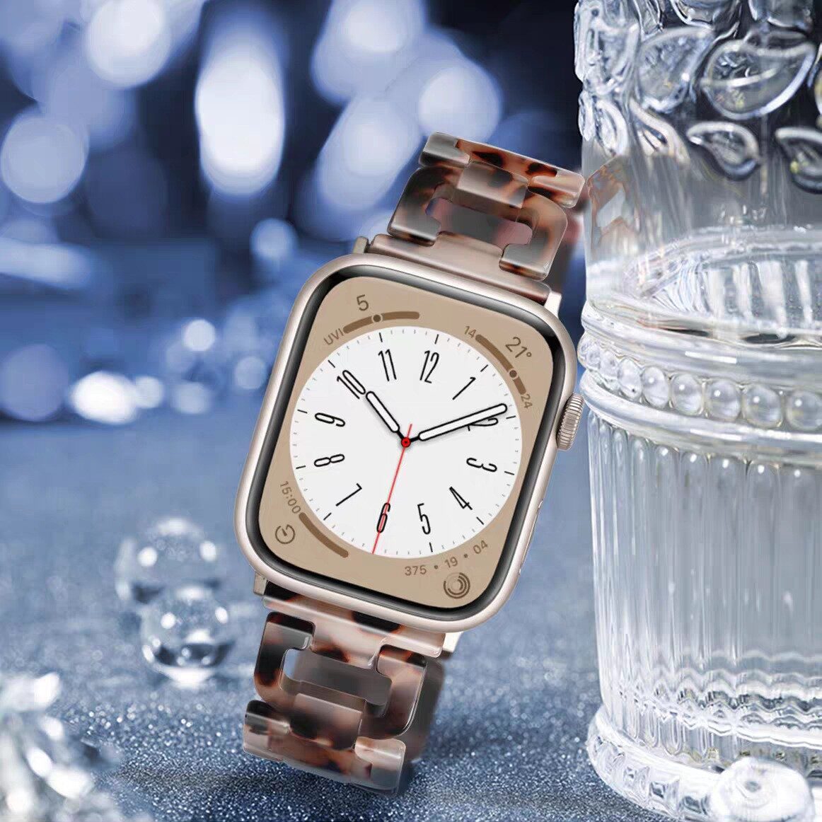 Resin D-Shape Watch Strap for Apple Watch
