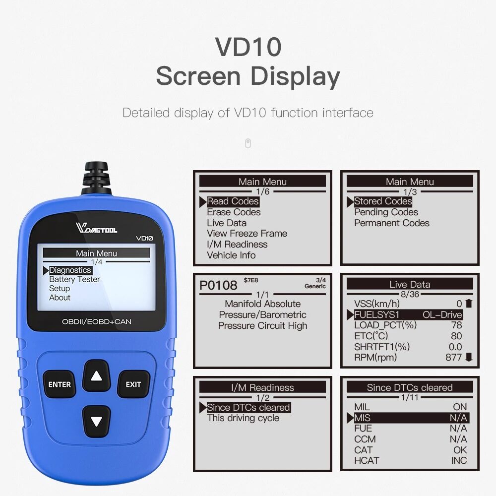 XTOOL D9S PRO Wireless FCA/CANFD/DOIP Topology Map Automotive Scanner