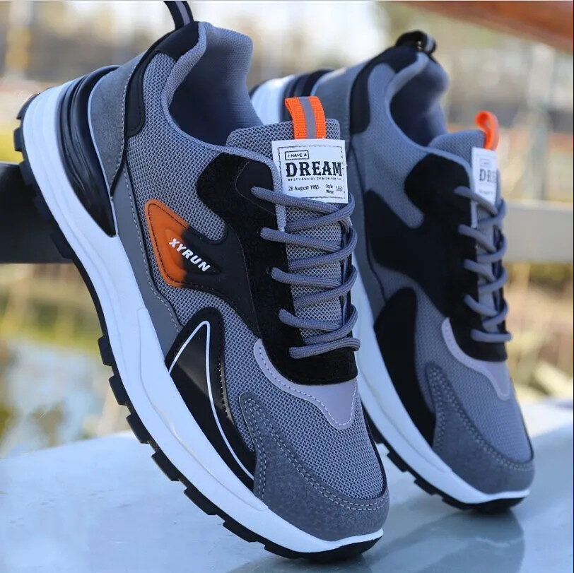Men's Breathable Mesh Running Shoes Casual Sports Sneakers